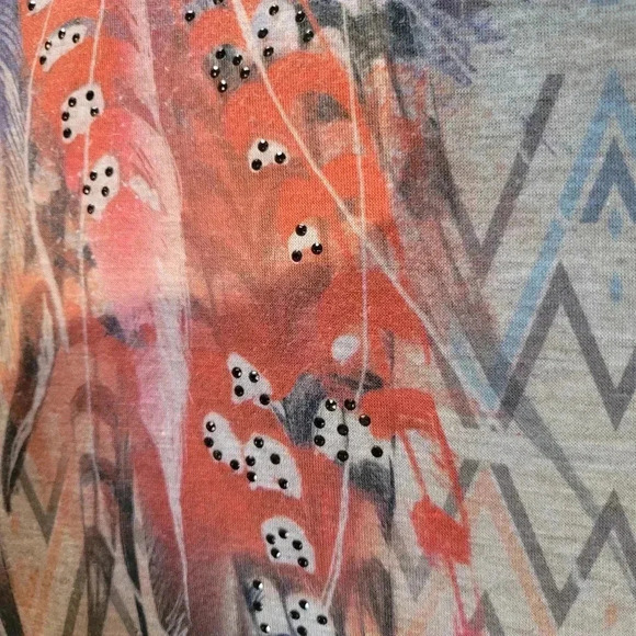 Edista | Black/Abstract Graphic Front Tank Top, Size S - Picture 4 of 7